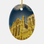 York Minster special effect Keramisch Ornament (Voorkant)