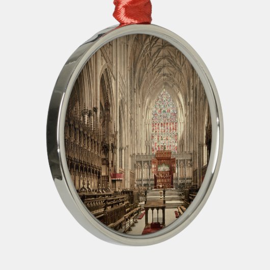 York Minster, York, Yorkshire, Engeland Metalen Ornament (Rechts)