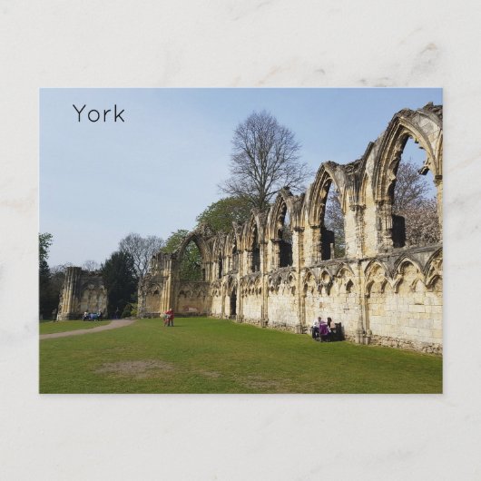 York Museum Gardens Briefkaart (Voorkant)