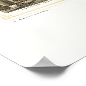 York, PA Panorama Kaart - 1852 Poster (Hoek)