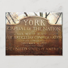 York Pennsylvania Nation's First Capital Briefkaart