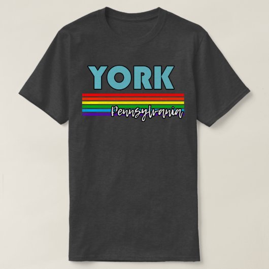 York Pennsylvania Pride York LGBT Gift LGBTQ Suppo T-shirt (Design voorkant)