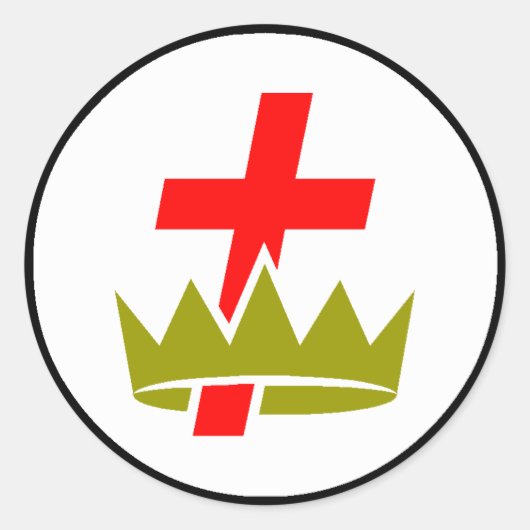 York Rite-editie Ronde Sticker (Voorkant)