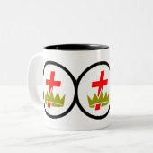 York Rite Editie Tweekleurige Koffiemok (Voorkant links)