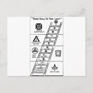 York Rite Ladder Briefkaart