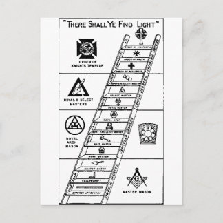 York Rite Ladder Briefkaart