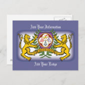 York Rite Lions Briefkaart (Voorkant / Achterkant)