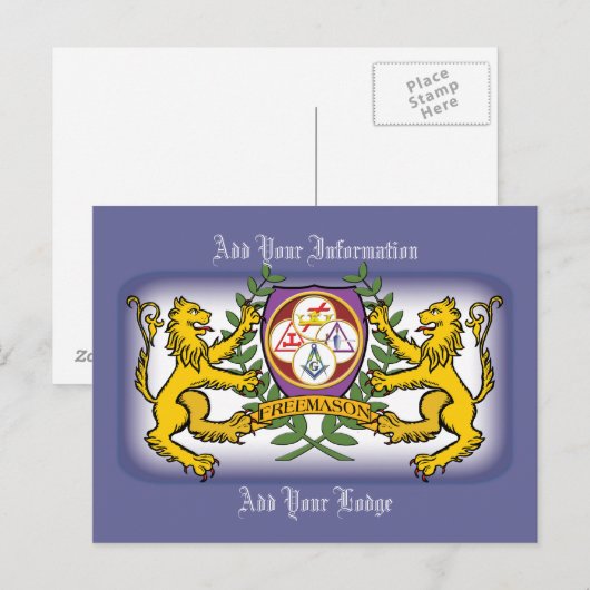 York Rite Lions Briefkaart (Voorkant / Achterkant)