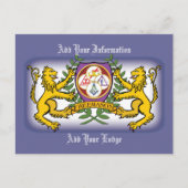 York Rite Lions Briefkaart (Voorkant)