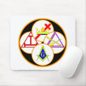 York Rite Mason Muismat (Met muis)