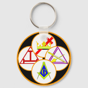 York Rite Mason Sleutelhanger