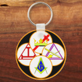 York Rite Mason Sleutelhanger (Voorkant)
