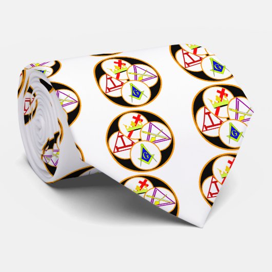 York Rite Mason Stropdas (Opgerold)