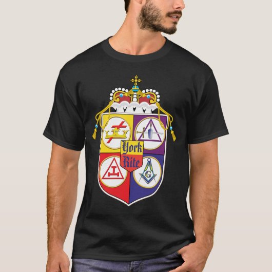 York Rite Shield T-shirt (Voorkant)