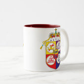 York Rite shield Tweekleurige Koffiemok (Voorkant rechts)