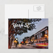 York South Carolina Briefkaart (Voorkant / Achterkant)