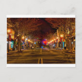 York South Carolina White roos City Kerstlicht Feestdagenkaart (Voorkant)