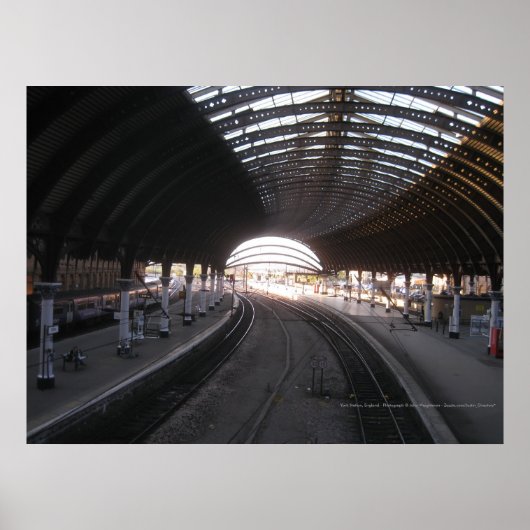 York Train Station, Engeland - Poster (Voorkant)
