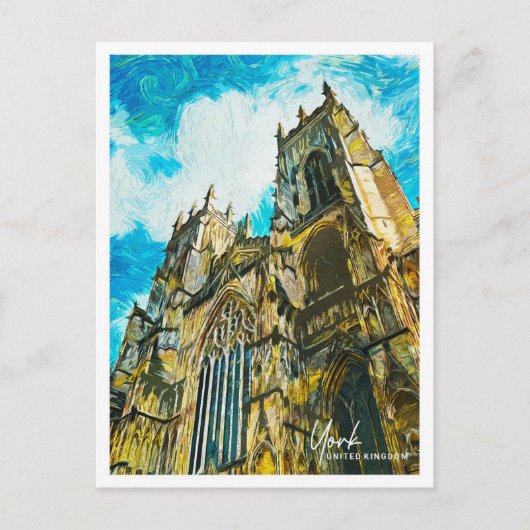 York Verenigd Koninkrijk Mooi olieverflandschap Briefkaart (Voorkant)