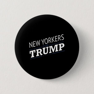 York voor Trump 2024 - Tweede President Ronde Button 5,7 Cm