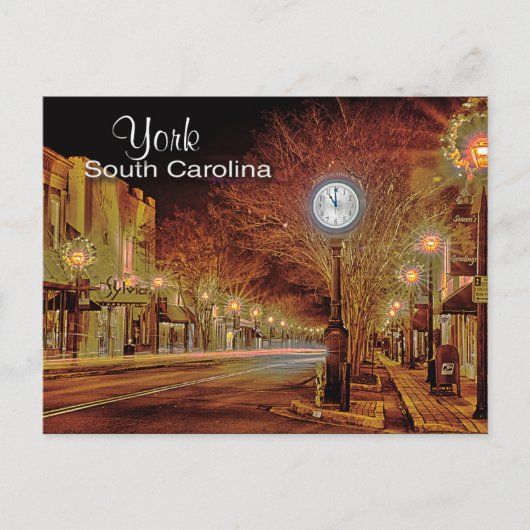 york zuid carolina briefkaart (Voorkant)