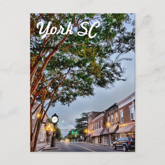 york zuid carolina briefkaart (Voorkant)
