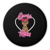 Yorki mama keramische knop (Voorkant)