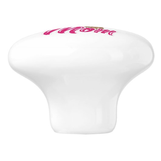 Yorki mama keramische knop (Zijkant)