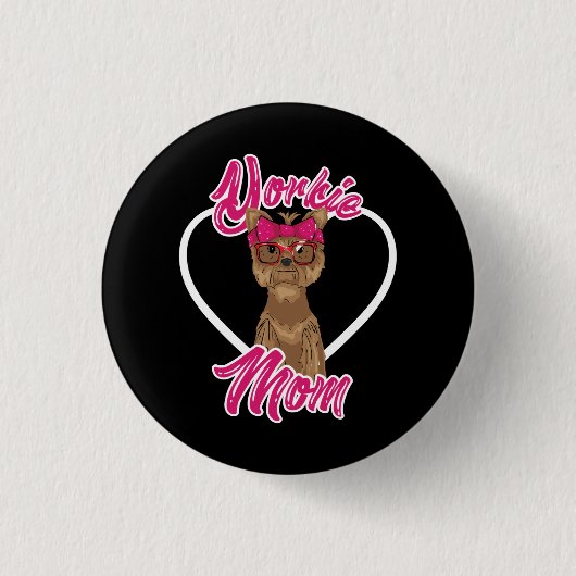 Yorki mama ronde button 3,2 cm (Voorkant)