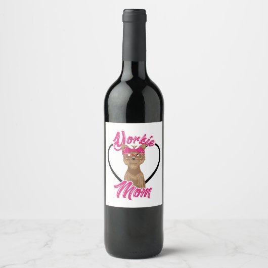 Yorki mama wijn etiket (Voorkant)