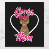Yorki mama wijn etiket (Enkel label)