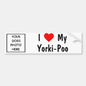 Yorki-Poo Bumpersticker (Voorkant)