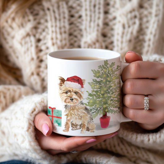Yorkie 1st Christmas gepersonaliseerd Koffiemok