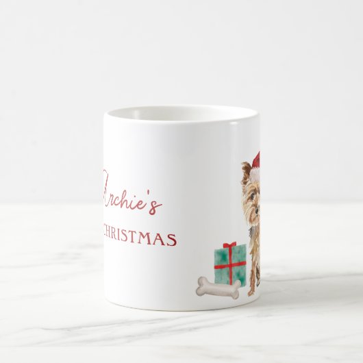 Yorkie 1st Christmas gepersonaliseerd Koffiemok (Center)