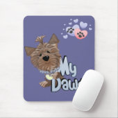 Yorkie 2 Mousepad Muismat (Met muis)