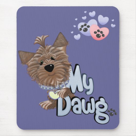 Yorkie 2 Mousepad Muismat (Voorkant)