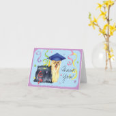 Yorkie Afstuderen Kaart (Gele Bloem)