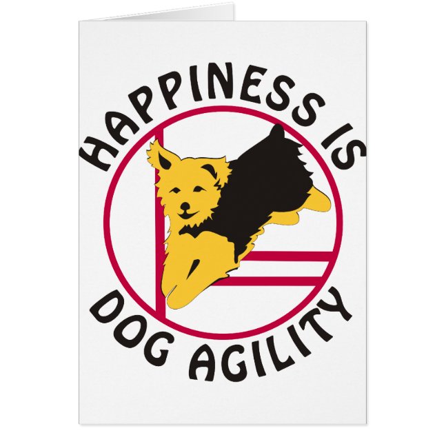 Yorkie Agility Happiness (Voorkant)