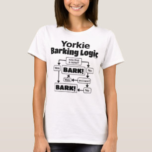 Yorkie Barking Logic T-shirt