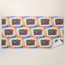 Yorkie Beach BG Handdoek