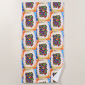 Yorkie Beach BG Handdoek (Voorkant)