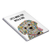 Yorkie Bichon Dog Notitieboek 6,5 x 8,75 inch (Rechterzijde)