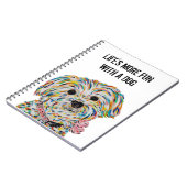 Yorkie Bichon Dog Notitieboek 6,5 x 8,75 inch (Linkerzijde)