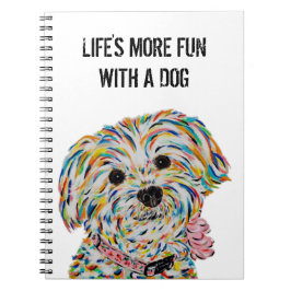 Yorkie Bichon Dog Notitieboek 6,5 x 8,75 inch