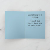 Yorkie bij het verwarmen van Personaliseerbare Bedankkaart (Binnen)