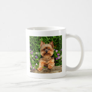 Yorkie bloemen koffiemok