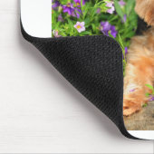 Yorkie bloemen muismat (Hoek)