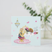 Yorkie Boudoir-uitnodigingskaart Kaart (Staand voorkant)