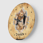 Yorkie Breaks Through Paper Bag Clock!  ~ Grote Klok (Hoek)