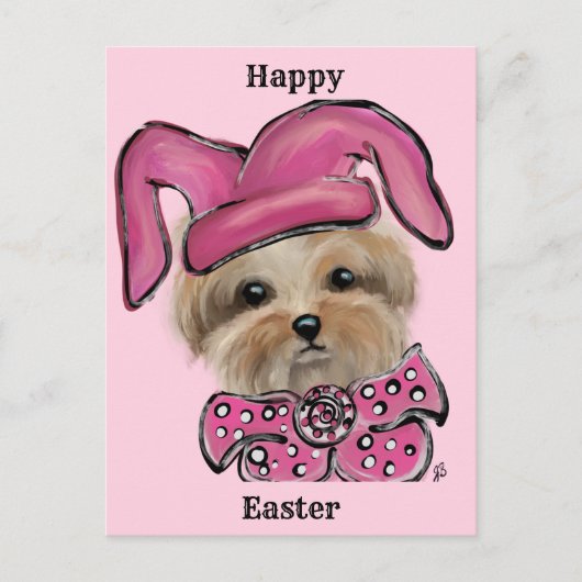 Yorkie   briefkaart (Voorkant)